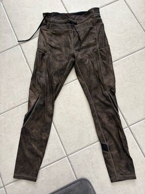 ZYIA Active Black Legging with White Logo Waistband